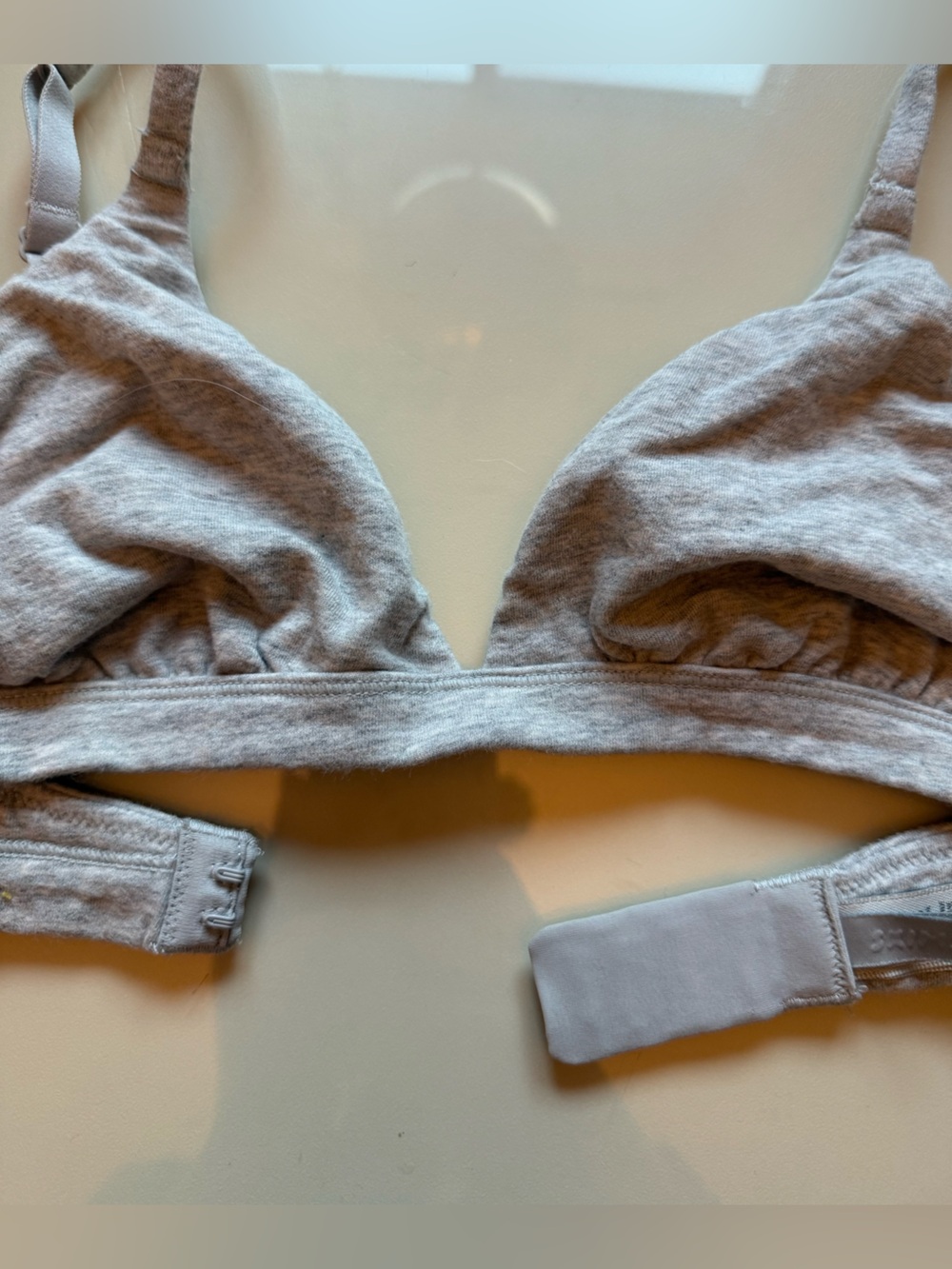 Skims Cotton Jersey Plunge Bra - Picture 4 of 4